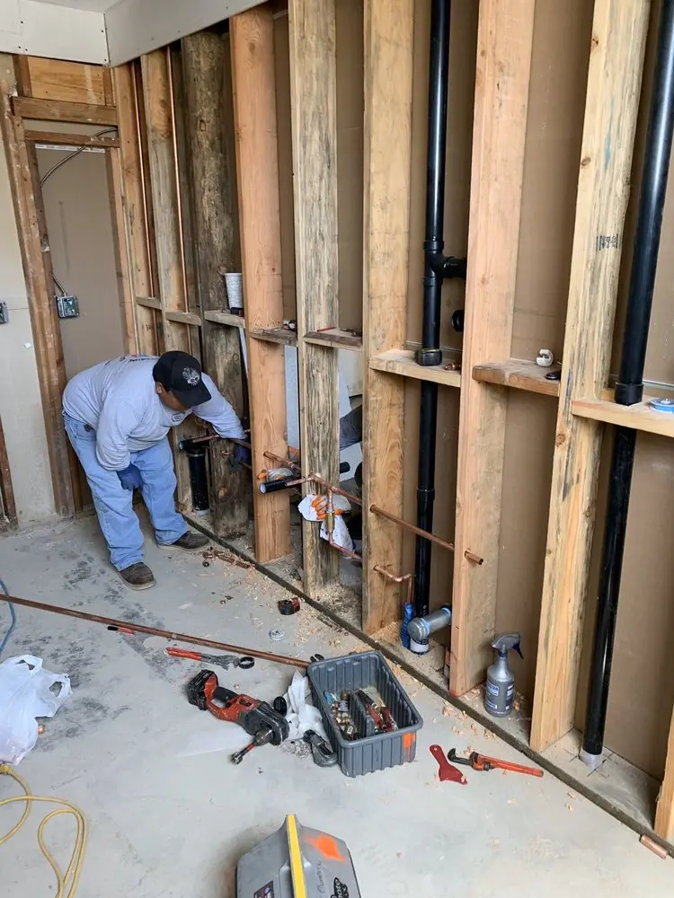 Commercial rough-in plumbing for Water Heater Replacement in Lexington Pointe